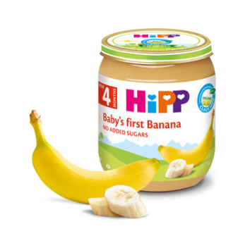 ХИП БИО Пюре Банан 4+ м. 3бр х 125гр | HIPP BIO Banana puree 4+ m 3s x 125g