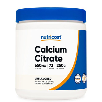  Калциев Цитрат x 250 гр. прах НУТРИКОСТ | Calcium Citrate x 250 g NUTRICOST