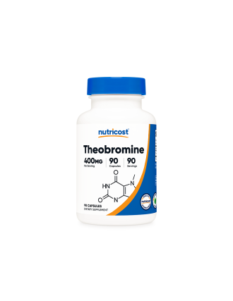 Теобромин 400 мг x 90 капсули НУТРИКОСТ | Theobromine 400 mg x 90 caps NUTRICOST