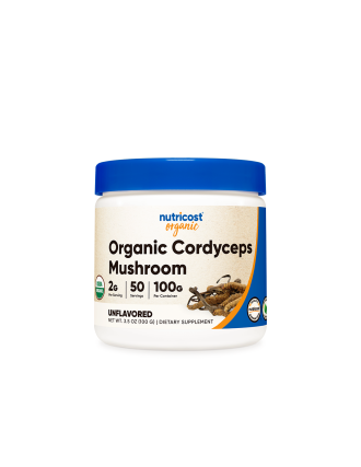 Кордицепс Органик x 100 гр прах НУТРИКОСТ | Cordyceps Organic x 100 g NUTRICOST