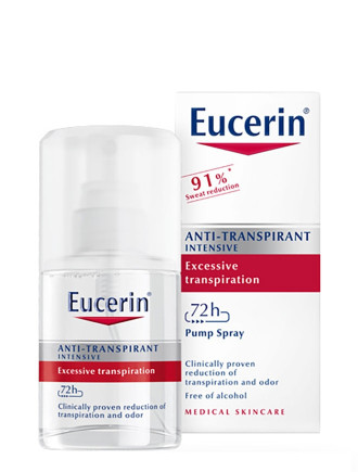 ЮСЕРИН Спрей помпа дезодорант за много силно изпотяване 30мл | EUCERIN Deodorant for intensive perspirant 30ml