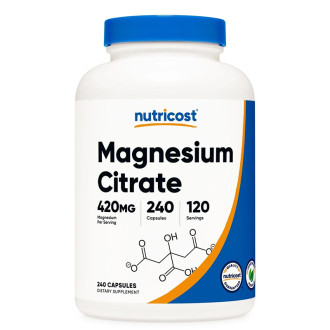 Магнезий цитрат x 240 капсули НУТРИКОСТ | Magnesium Citrate x 240 caps NUTRICOST