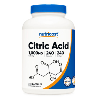 Лимонена киселина x 240 таблетки НУТРИКОСТ | Citric Acid x 240 tabs NUTRICOST