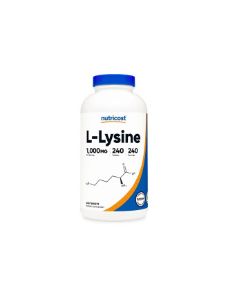 Л-Лизин x 240 таблетки НУТРИКОСТ | L-Lysine x 240 tabs NUTRICOST