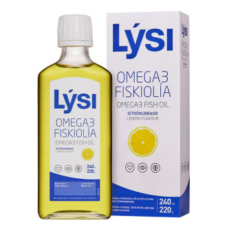 Омега-3 1560 mg  x 240 ml, с вкус на лимон Луси | Omega3 Fish Oil Lýsi x 240 ml Lýsi