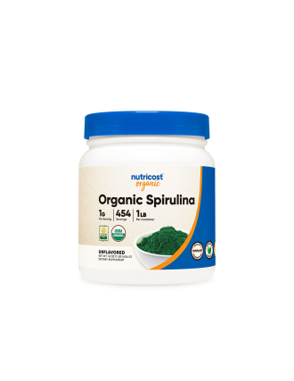 Спирулина Органик x 454 гр прах НУТРИКОСТ | Organic Spirulina x 454 g NUTRICOST