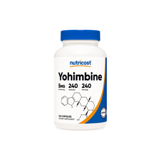 Йохимбин 5 мг x 240 капсули НУТРИКОСТ | Yohimbine 5 mg x 240 caps NUTRICOST