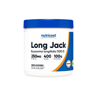Тонгкат Али 250 мг x 100 гр прах НУТРИКОСТ | Long Jack 250 mg x 100 g NUTRICOST