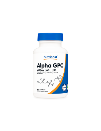 Алфа-глицерил фосфорил холин x 60 капсули НУТРИКОСТ | Alpha GPC x 60 caps NUTRICOST