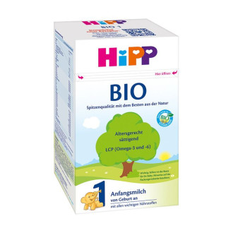 ХИП ОРГАНИК БИО 1 Адаптирано мляко за кърмачета 600гр | HIPP ORGANIC BIO 1 Growing up milk 600g