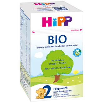 ХИП ОРГАНИК БИО 2 Преходно адаптирано мляко за кърмачета 600гр | HIPP ORGANIC BIO 2 Growing up milk 600g
