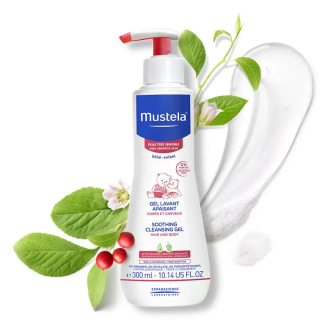 МУСТЕЛА Измивен гел за чувствителна и много чувствителна кожа 300мл | Cleansing soothing gel for sensitive skin 300ml MUSTELA