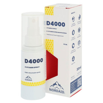 Витамин D3 4000 IU х 30 мл, спрей Нордейд | D3 Spray 4000 IU x 30 ml Nordaid