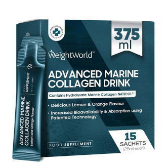 Хидролизиран морски колаген Naticol®, 15 сашета х 25 ml  Уейт Уърлд | Advanced Marine Collagen Drink, 15 sachets x 25 ml Weight World 
