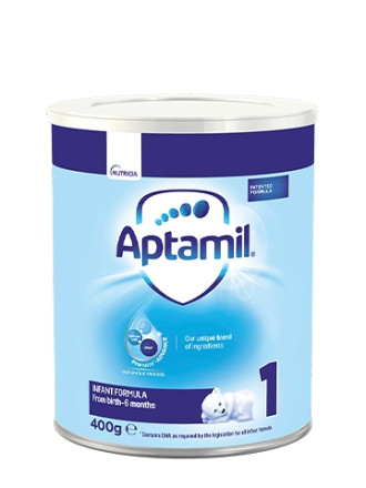 АПТАМИЛ 1 с Pronutra+ Мляко за кърмачета 0-6 м. 400гр. | APTAMIL 1 with Pronutra+ Infant formula 0-6 m 400g