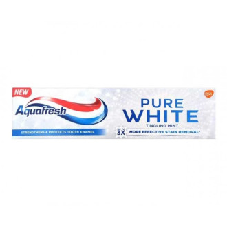 АКВАФРЕШ ПЮЪР УАЙТ Паста за зъби ТИНГЛИНГ МИНТ 75мл | AQUAFRESH PURE WHITE Toothpaste THINGLING MINT 75ml