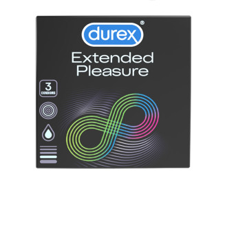ДЮРЕКС ЕКСТЕНДЕД ПЛЕЖЪР презервативи 3бр. | DUREX EXTENDED PLEASURE condoms 3s