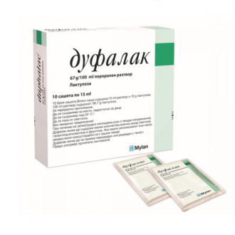 ДУФАЛАК перорален разтвор - сашета 15мл. 10бр. | DUPHALAC oral solution - sachets 15ml 10s