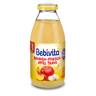 БЕБИВИТА Напитка от банани, праскови и ябълки 4+м. 200мл. | BEBIVITA Banana, peach and apple drink 4+ 200ml