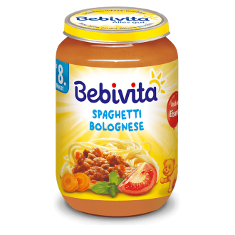 БЕБИВИТА Спагети Болонезе 8+ м. 3бр х 220гр. | BEBIVITA Spaghetti Bolognese 8+ 3s x 220g