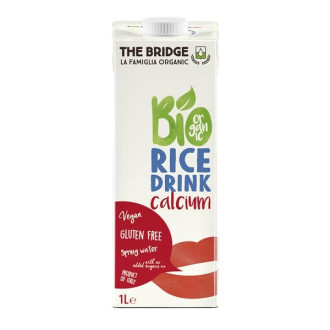 ДЪ БРИДЖ БИО Оризова напитка с Калций БЕЗ ГЛУТЕН 1л | THE BRIDGE BIO Rice drink with Calcium GLUTEN FREE 1l
