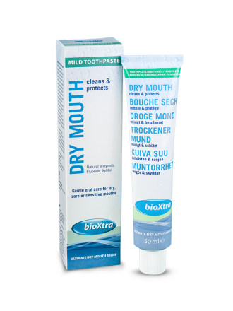 БИОКСТРА Овлажняваща мека паста за зъби при сухота в устата 50мл | BIOXTRA Dry mouth mild toothpaste 50ml