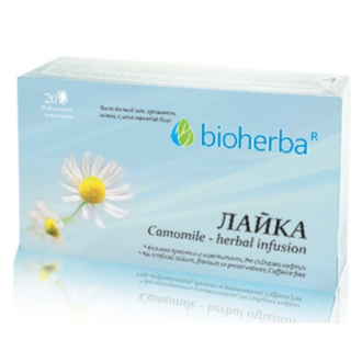 БИОХЕРБА Билков чай Лайка 20бр филтърни пакетчета | BIOHERBA Herbal infusion Camomile 20s tisane