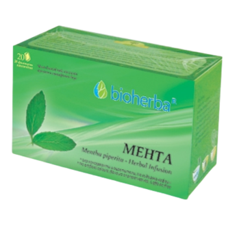 БИОХЕРБА Билков чай Мента 20бр филтърни пакетчета | BIOHERBA Herbal infusion Mentha 20s tisane
