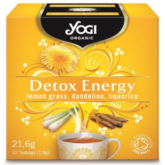 ЙОГИ ОРГАНИК БИО Чай "Детокс енерджи", пакетчета 12бр | YOGI ORGANIC BIO Tea "Detox energy", teabags 12s