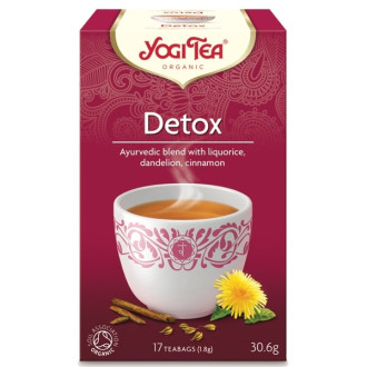 ЙОГИ ОРГАНИК БИО Аюрведичен чай "Детокс", пакетчета 17бр | YOGI ORGANIC BIO Ayurvedic tea blend "Detox" teabags 17s
