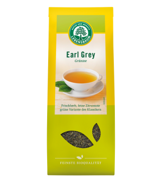 БИО Зелен чай Ърл Грей, насипен 50гр ЛЕБЕНСБАУМ | BIO Green tea Earl Grey, loose 50g LEBENSBAUM