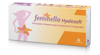 ФЕМИНЕЛА ХИАЛОСОФТ вагинални песари x 10бр | FEMINELLA HYALOSOFT vaginal pessaries 10s