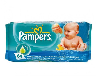 Мокри кърпи с Алое 64бр ПАМПЕРС | Wet Wipes with Aloe 64s PAMPERS