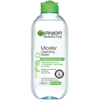Мицеларна вода за мазна и комбинирана кожа 400мл ГАРНИЕР | Micellar water for oily to combination skin 400ml GARNIER