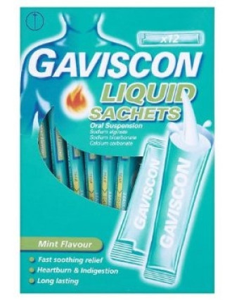 ГАВИСКОН ТЕЧЕН 500мг. перорална суспензия - сашета 12бр. | GAVISCON LIQUID 500mg oral suspension - sachets 20s