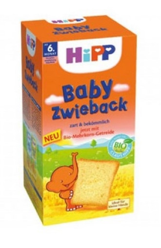 ХИП БИО Бебешки сухари 6м+ 100гр | HIPP BIO Baby zwieback 6m+ 100g