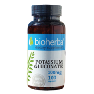 КАЛИЙ 100 мг. 100 капс. БИОХЕРБА | POTASSIUM GLUCONATE 100 mg. 100 caps. BIOHERBA