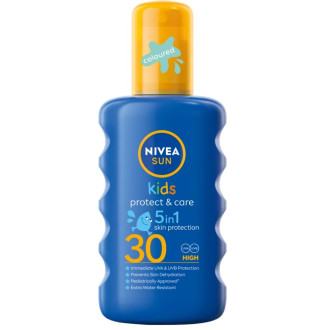 НИВЕА СЪН Детски цветен слънцезащитен спрей SPF30 200мл | NIVEA SUN Kids moisturising sun spray SPF30 200ml