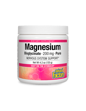 Магнезий (бисглицинат) 200мг ПУДРА 120г | Magnesium (bisglycinate) 200mg Pure 120gr