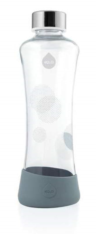 ЕКУА Бутилка, стъкло СРЕБРО 550мл | EQUA Eco bottle, glass SILVER 550ml