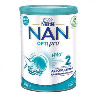 НАН ОПТИПРО 2 Адаптирано мляко за кърмачета 6-12м 400гр | NAN OPTIPRO 2 infant milk 6-12m 400g