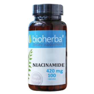 НИАЦИНАМИД 420 мг. 100 капс. БИОХЕРБА | NIACINAMIDE 420 mg. 100 caps. BIOHERBA