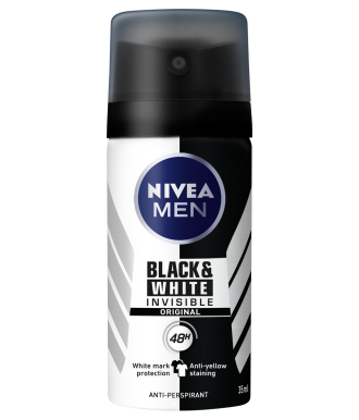 НИВЕА МЕН БЛЕК & УАЙТ ИНВИЗИБЪЛ ОРИДЖИНАЛ Дезодорант спрей МИНИ 100мл | NIVEA MEN BLACK & WHITE INVISIBLE ORIGINAL Anti-perspirant spray MINI 100ml