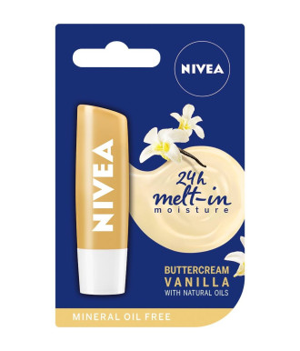 НИВЕА Балсам за устни Ванилия 4,8гр | NIVEA Lip Balm Vanilla Buttercream 4.8g