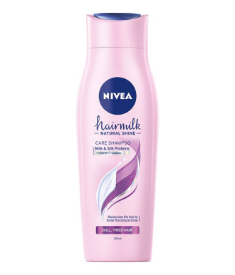 НИВЕА ХЕЪРМИЛК Шампоан за блясък за изтощена коса 250мл | NIVEA HAIRMILK Shampoo for natural shine, dull and tired hair 250ml