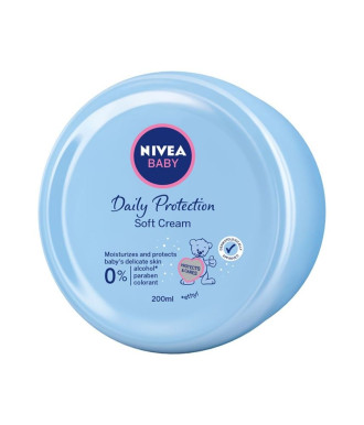 НИВЕА БЕБЕ ЕЖЕДНЕВНА ЗАЩИТА Нежен крем 200мл | NIVEA BABY DAILY PROTECTION Soft cream 200ml