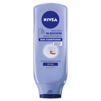 НИВЕА ПОД ДУША СМУУТ МИЛК Лосион за тяло за суха кожа 250мл | NIVEA IN-SHOWER SMOOTH MILK Body lotion, skin conditioner for dry skin 250ml
