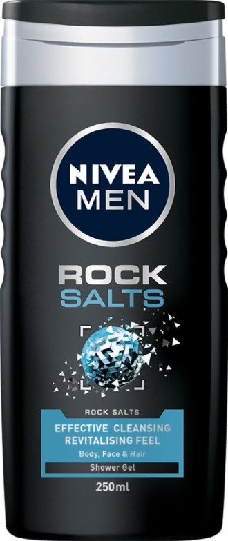 НИВЕА МЕН РОК САЛТС Душ гел 250мл | NIVEA MEN ROCK SALTS Shower gel 250ml
