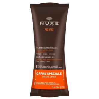 Душ гел за лице, коса и тяло 2 x 200мл НУКС МЕН | Multi-use shower gel 2 x 200ml NUXE MEN