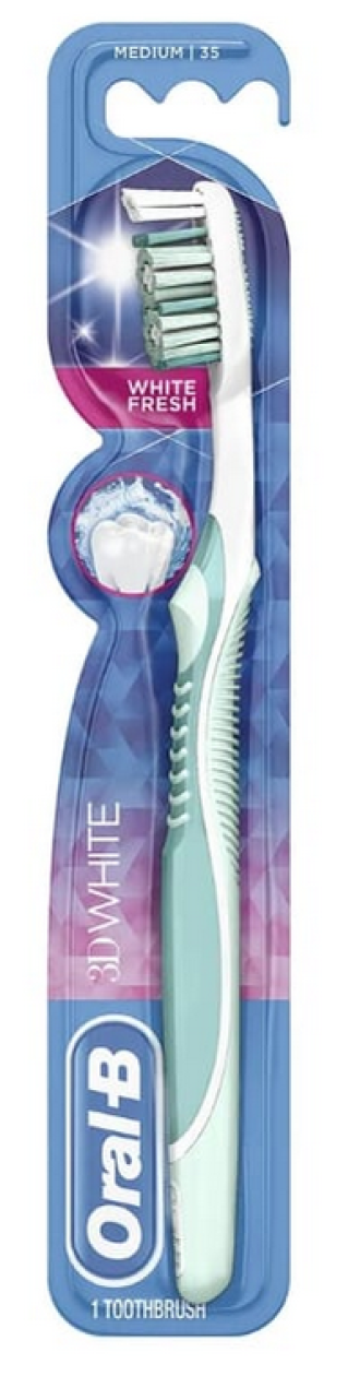 Четка за зъби АДВЕНТИДЖ 3D УАЙТ ФРЕШ медиум ОРАЛ-Б | Toothbrush ADVANTAGE 3D WHITE FRESH medium ORAL-B